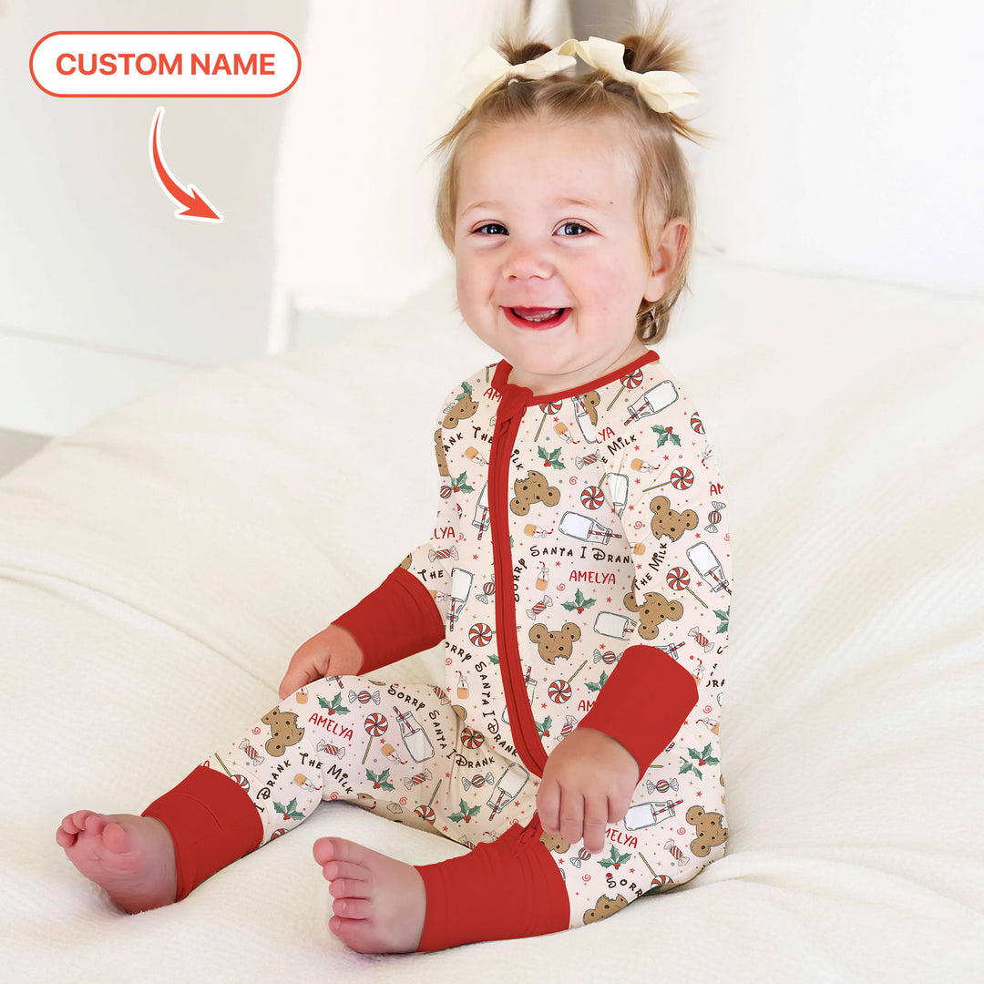 Custom Name Sorry Santa I Drank The Milk Convertible Zippy