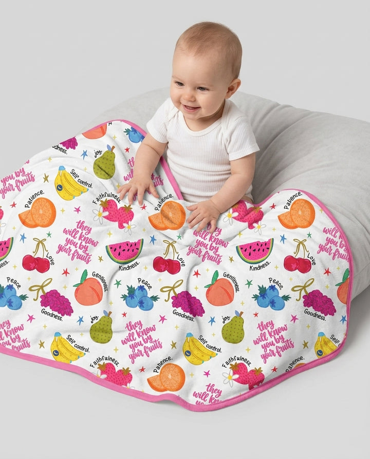 They Will Know You By Your Fruits Bamboo Blanket