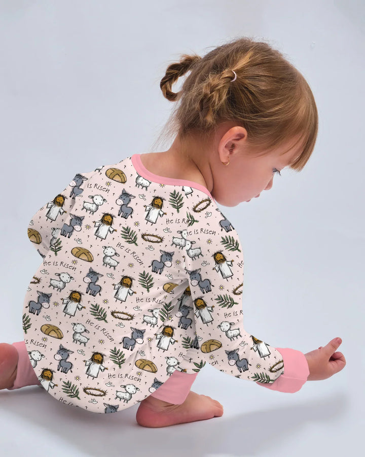 He Is Risen Easter Family Matching Convertible Zippy