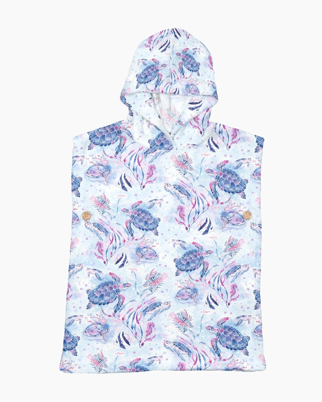 Little Turtles Family Matching Bamboo Swim Poncho