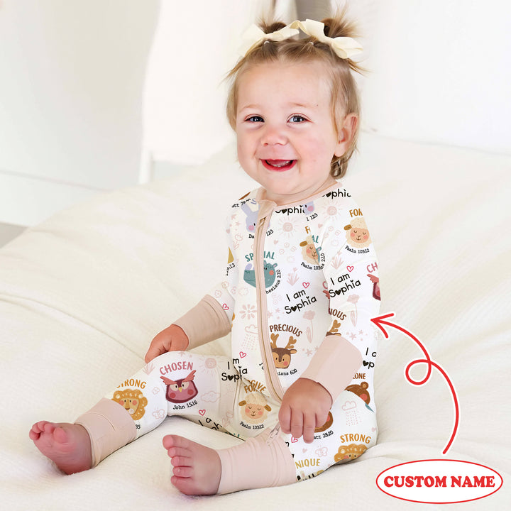 God’s Little Zoo Custom Name Convertible Zippy