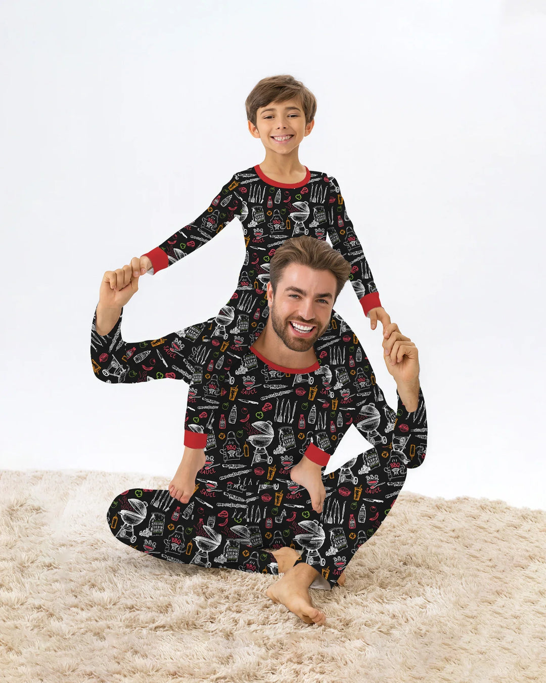 Backyard BBQ Party Family Matching Bamboo Men's Pajama Set
