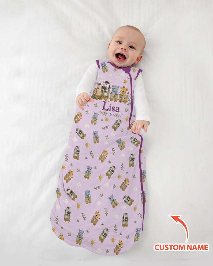 Cute Animal Train Bamboo Sleep Bag