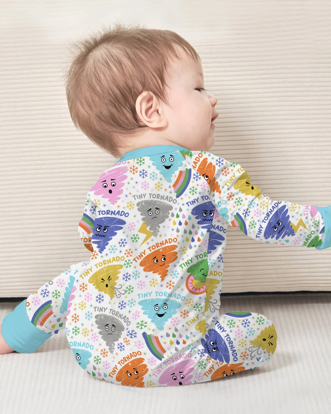 Gerippte Babykleidung mit individuellem Foto - Weich &amp; Skizzenhaft