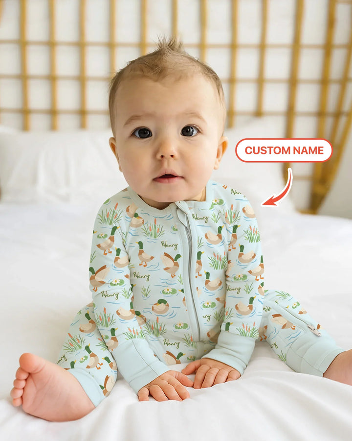Personalized Mallard Duck Bamboo Convertible Zippy