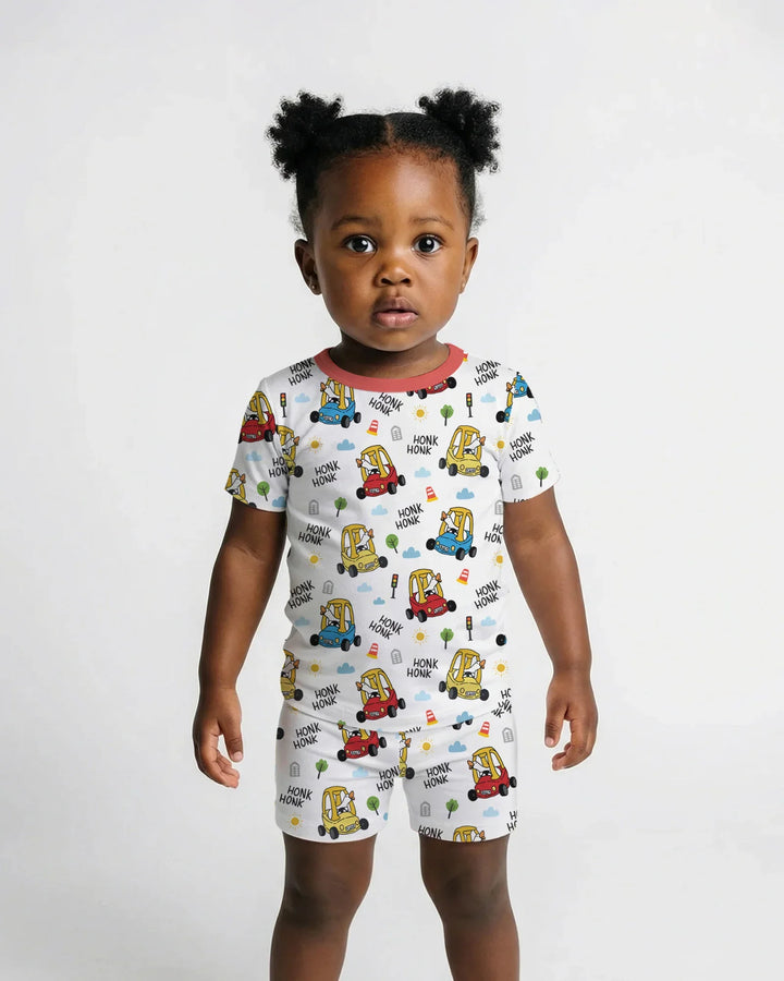 Honk Honk Silly Goose Bamboo Two Piece Short Sleeve Shorts Pajama Set