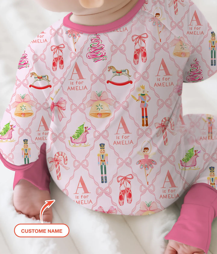 Nutcracker Sweet Dreams Custom Name Convertible Zippy , Nutcracker Sweet Dreams Custom Name Convertible Zippy - 0-3M