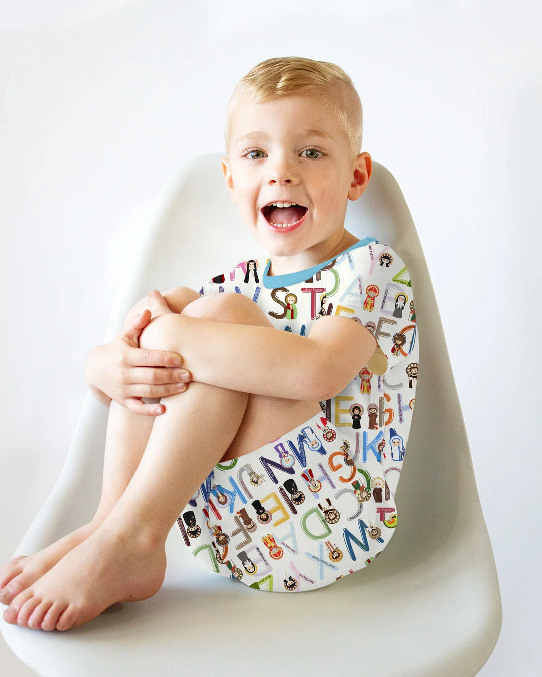 Saint ABCs Bamboo Two Piece Short Sleeve Shorts Pajama Set