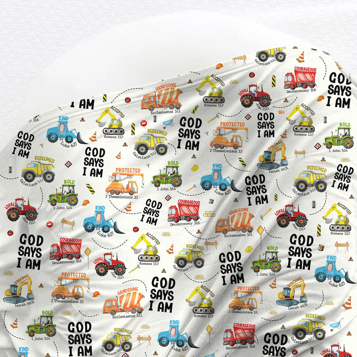 God Says I Am Swaddle Blanket