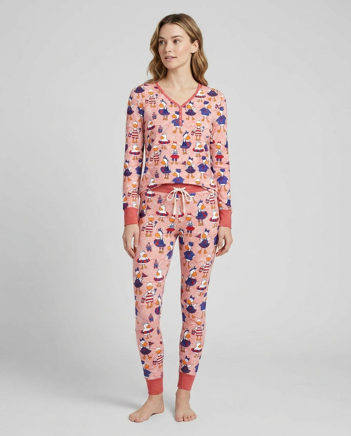 Freedom Floaties Family Matching Bamboo Women Pajama Set