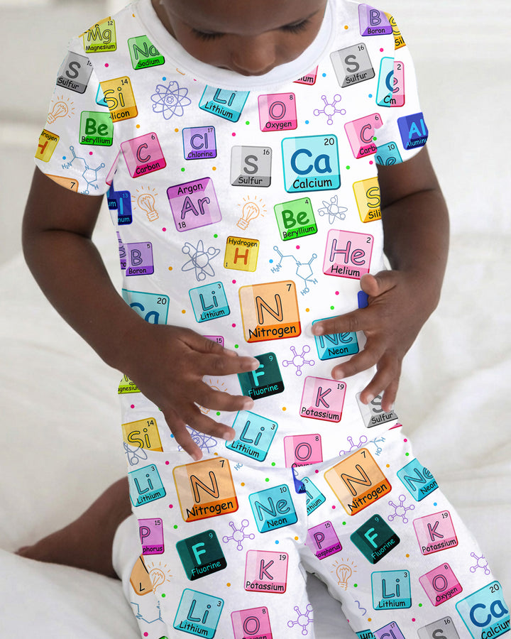 Science Elements Bamboo Two Piece Short Sleeve Pajama Set