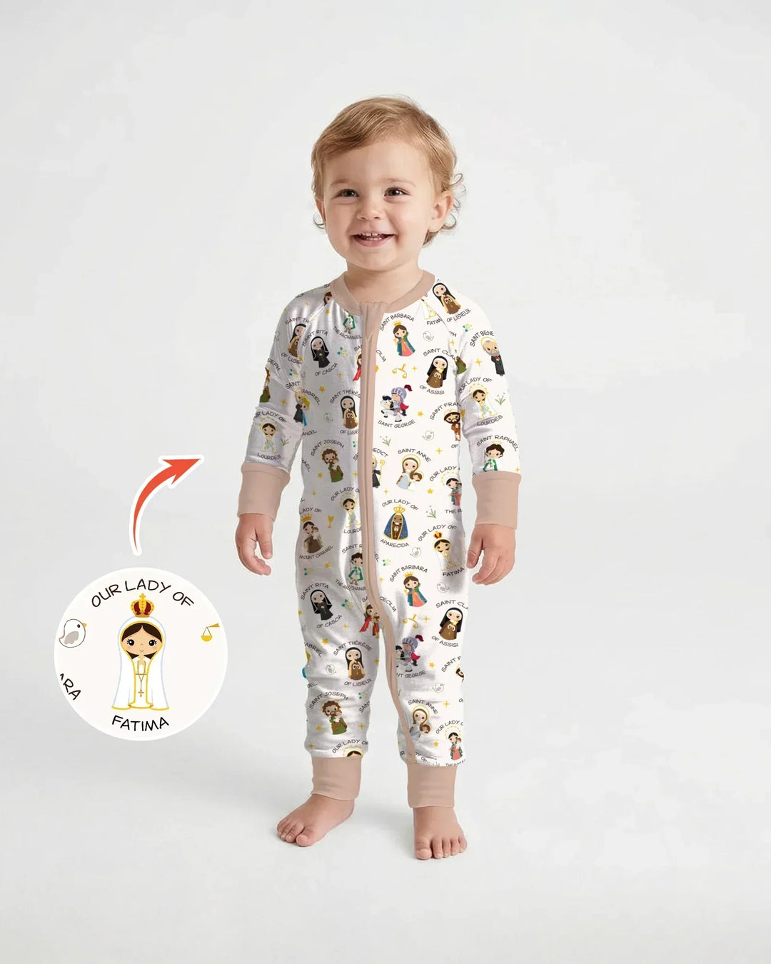 Pray For Us Family Matching Convertible Zippy