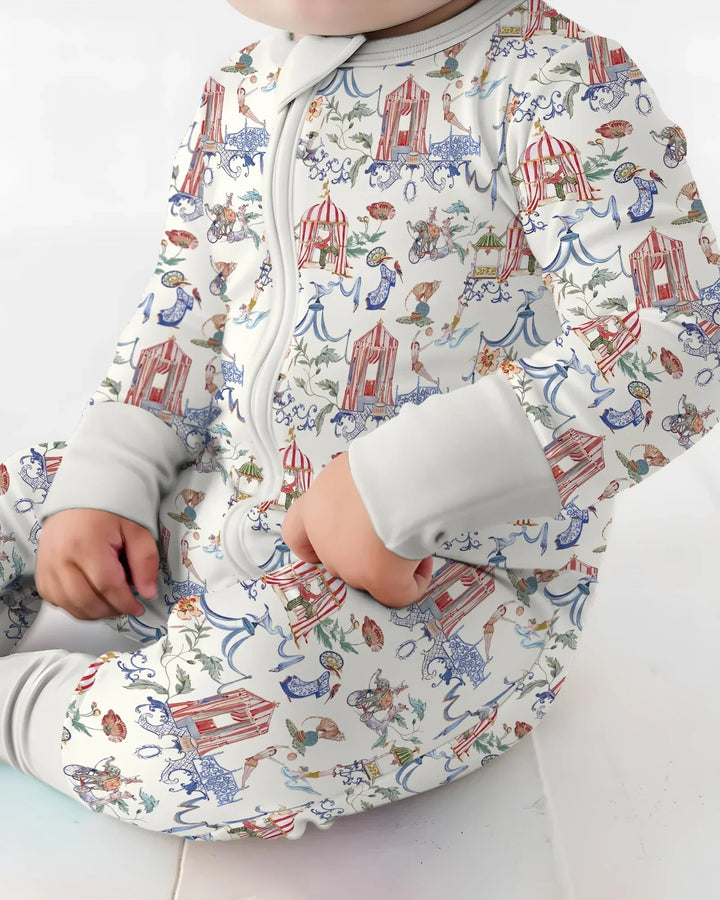 Vintage Lousiana Circus Toile Family Matching Bamboo Convertible Zippy