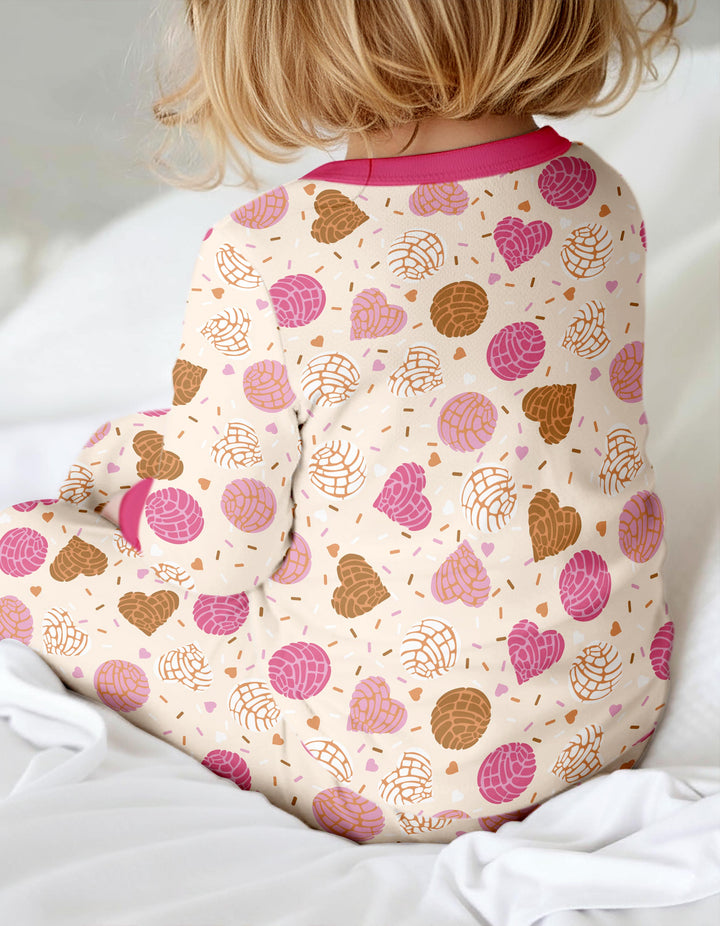 Sweet Concha Two Piece Long Sleeve Pajama Set