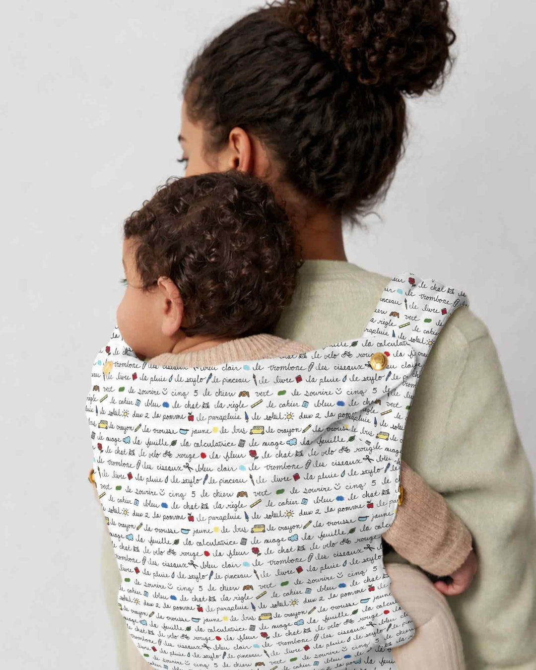 Plantilla de mochila portabebés