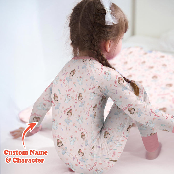 Custom Name Ballerina Doll Convertible Zippy