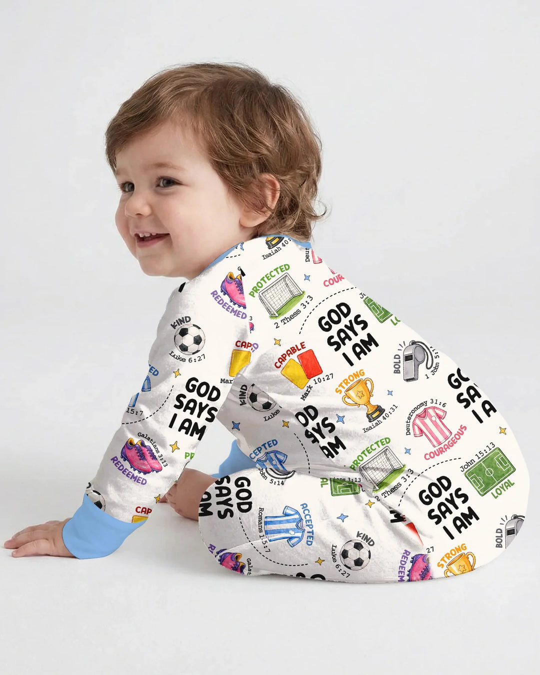 God Says I Am Soccer Bamboo Convertible Zippy