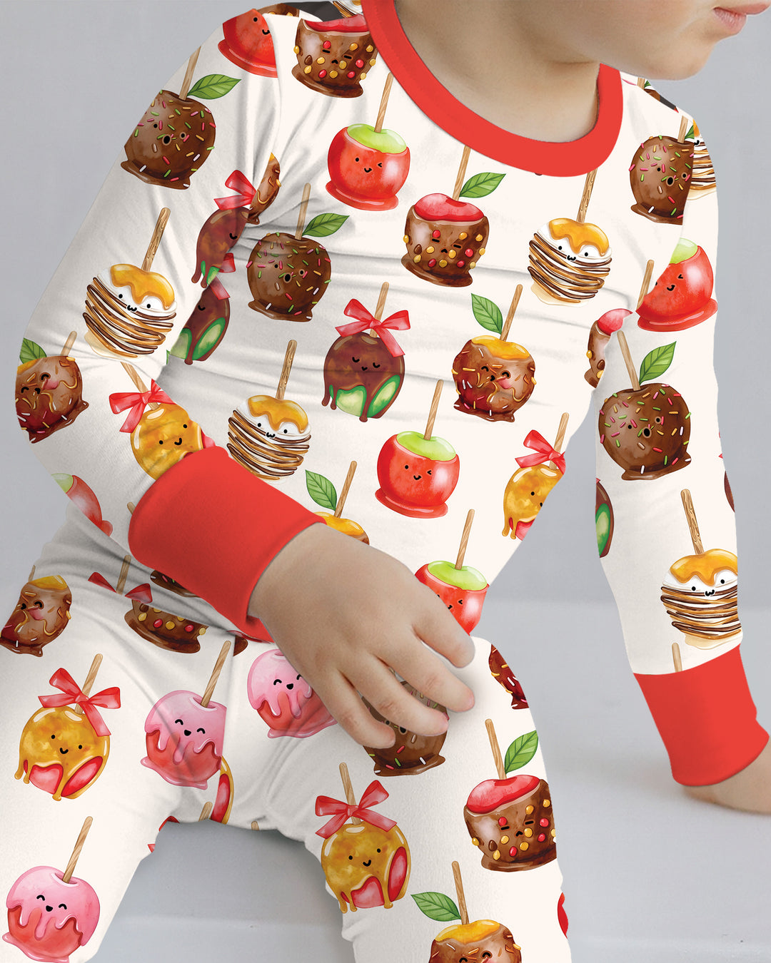 Conjunto de pijama de dos piezas de bambú con mangas largas, plantilla PERSONALIZADA