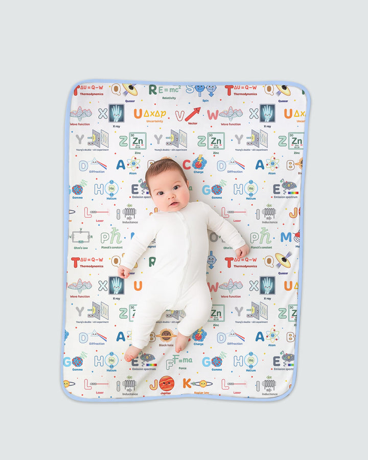 The Physics Alphabet Bamboo Blanket