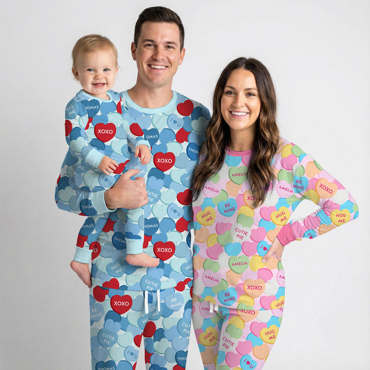Valentine Candy Crush Family Matching Women Pajama Set