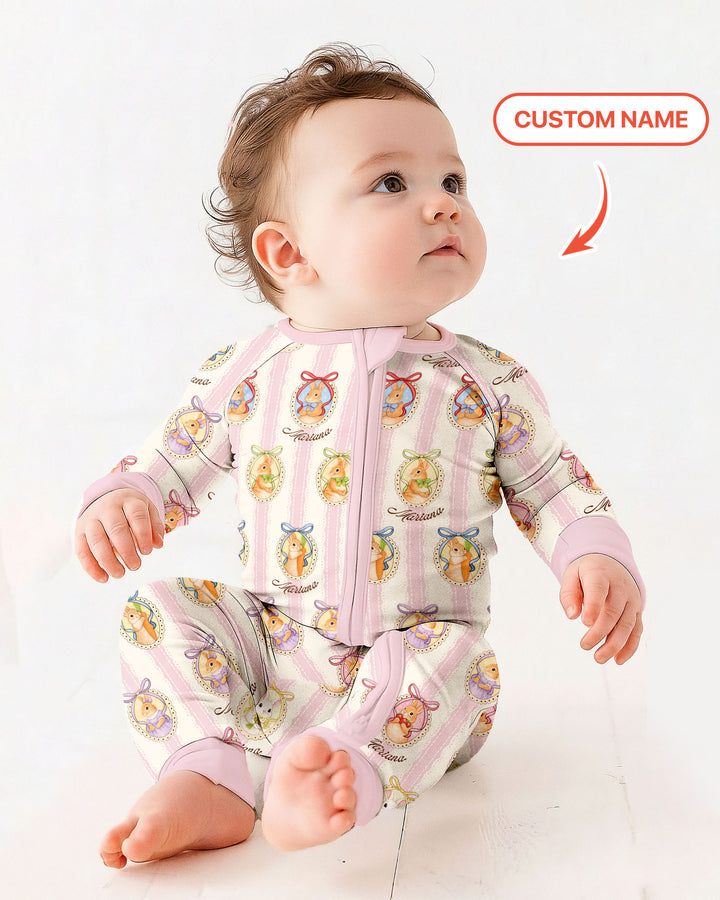 Custom Name Vintage Easter Bunny Convertible Zippy