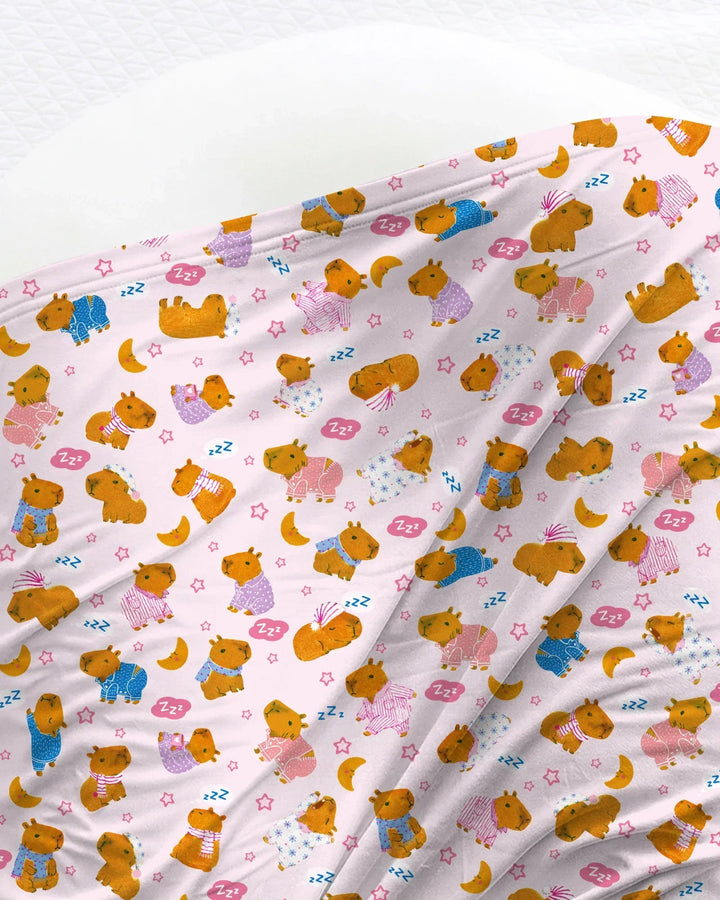 Capyjama Family Matching swaddle blanket