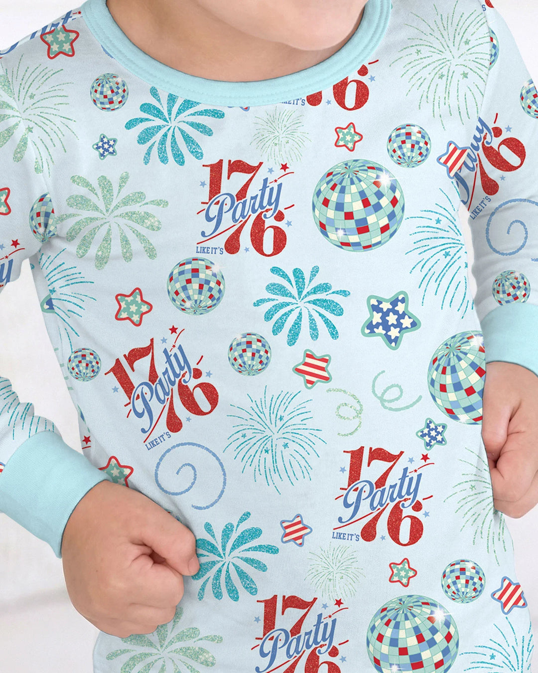 Land Of Free Family Matching Bamboo Two Piece Long Sleeve Pajama Set