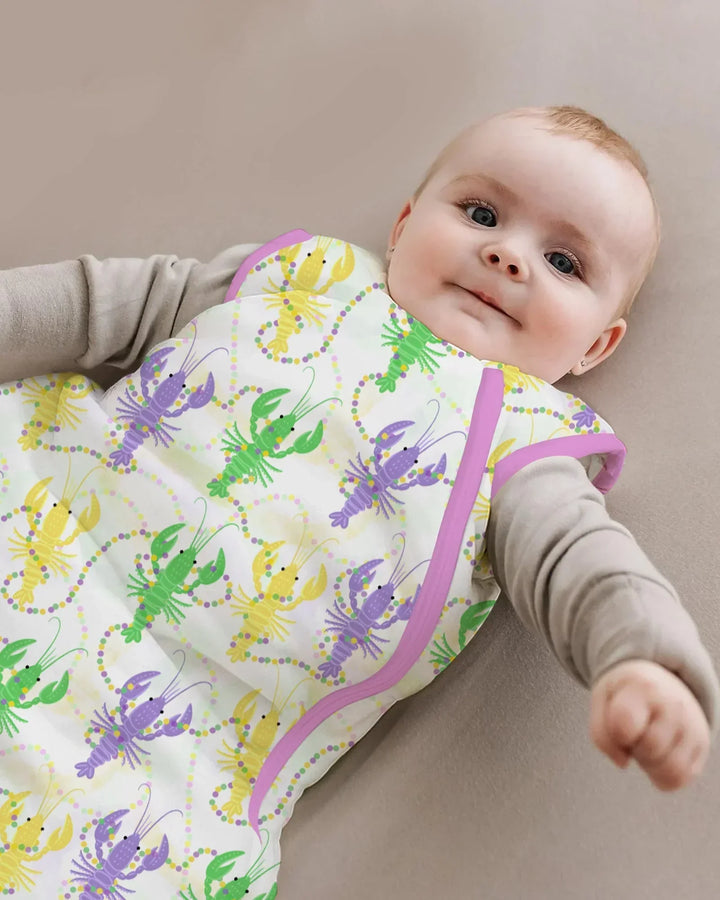 Mardi Gras Crawfish Family Matching Bamboo Sleep Bag