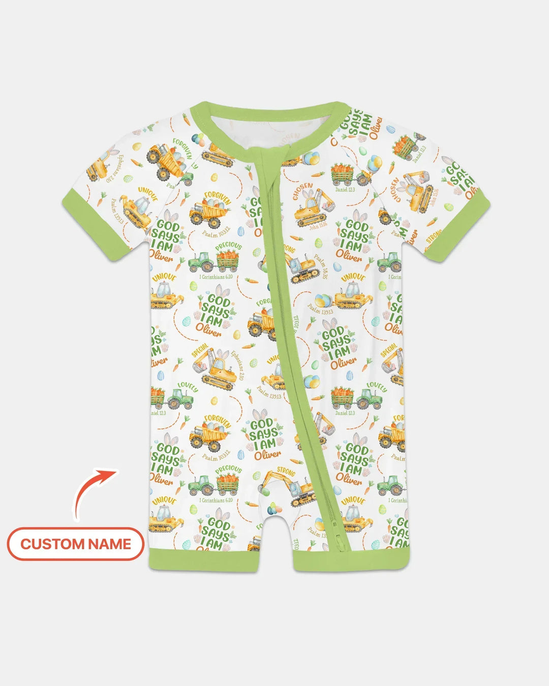 Happy Easter God Says I Am Custom Name Shorty Zippy