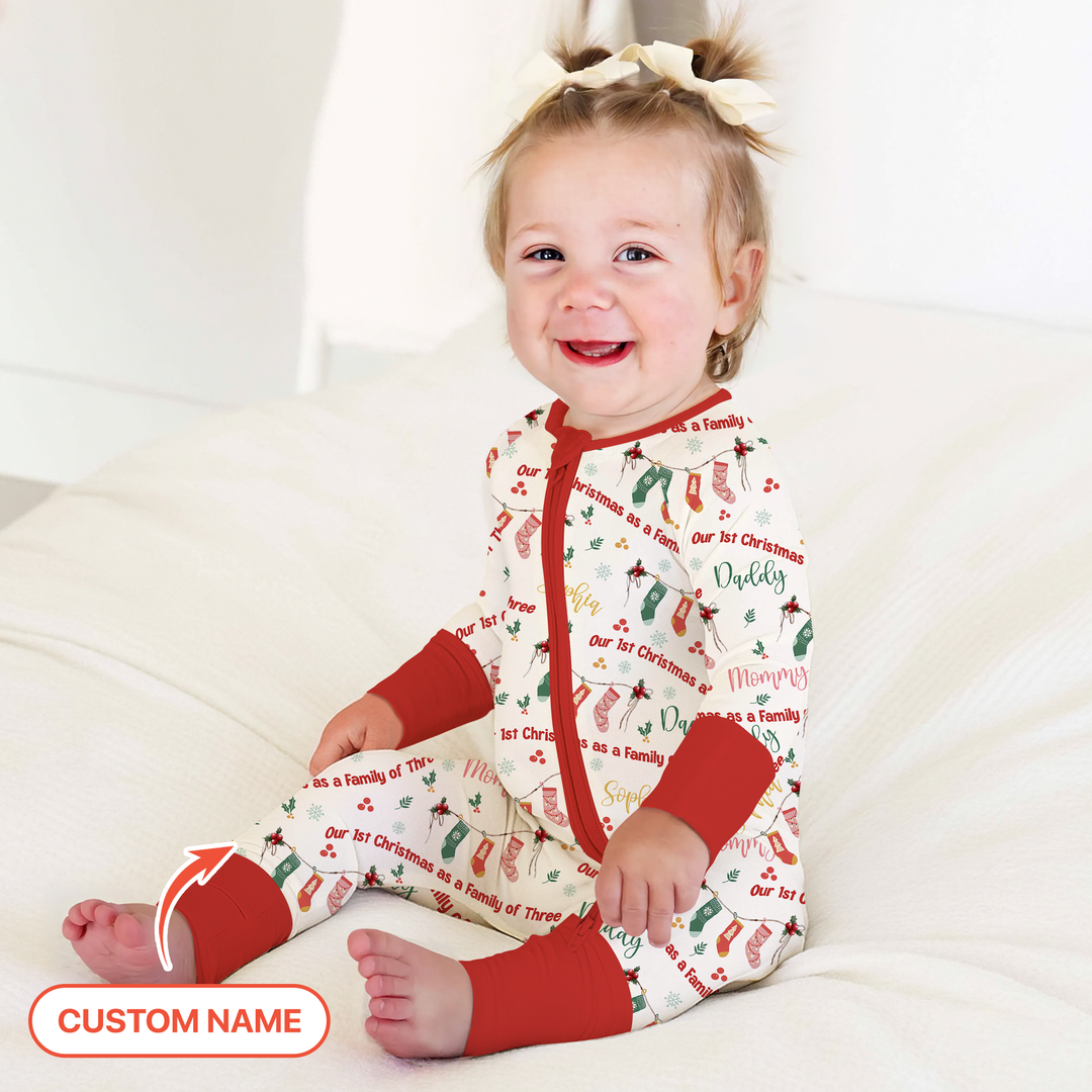 Custom Name Family Christmas Stockings Convertible Zippy