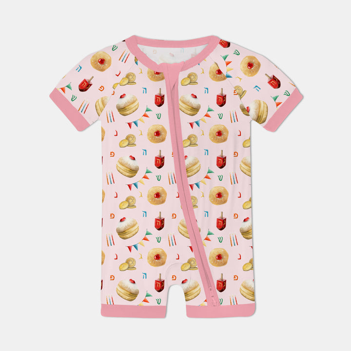 Hanukkah Donuts Shorty Zippy