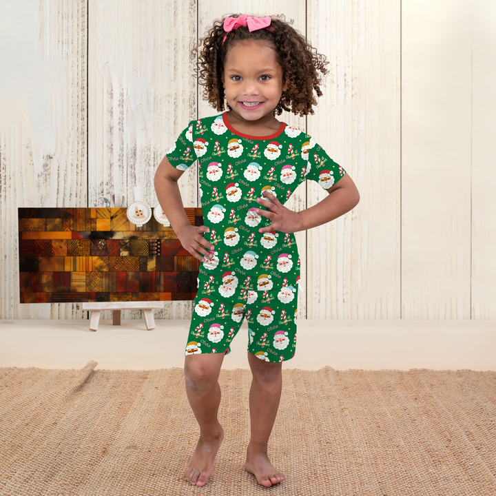 Personalized 1st Christmas Two Piece Short Sleeve Shorts Pajama Set