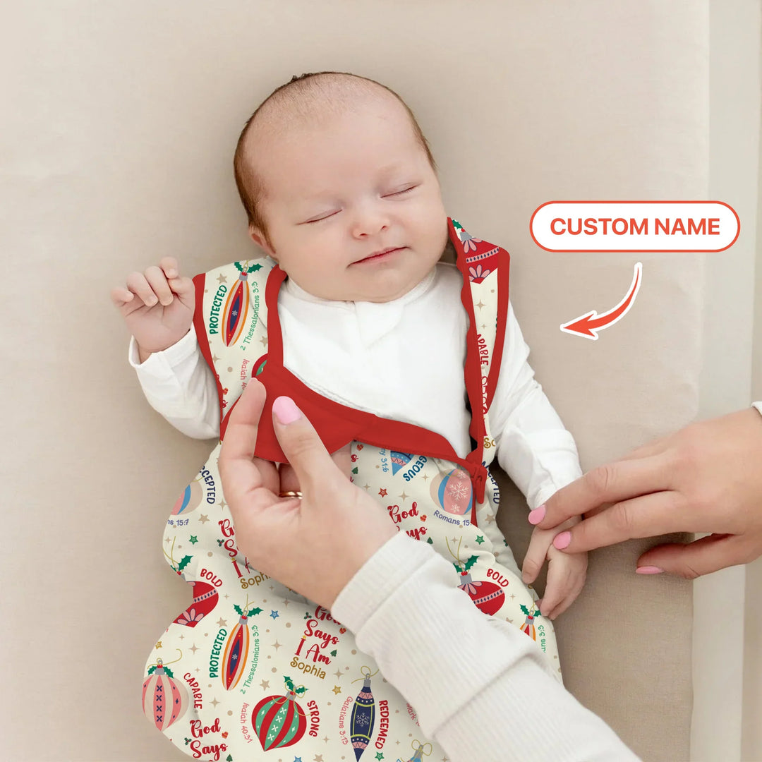 God Says I Am Joyful Christmas Sleep Bag For Baby