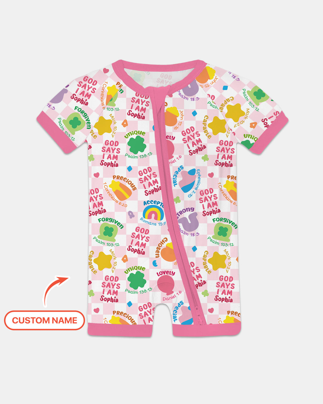 God Says I Am St. Patrick’s Day Custom Name Family Matching Shorty Zippy