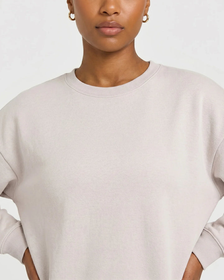 Solid Color Bamboo Adult Crewneck Sweatshirt