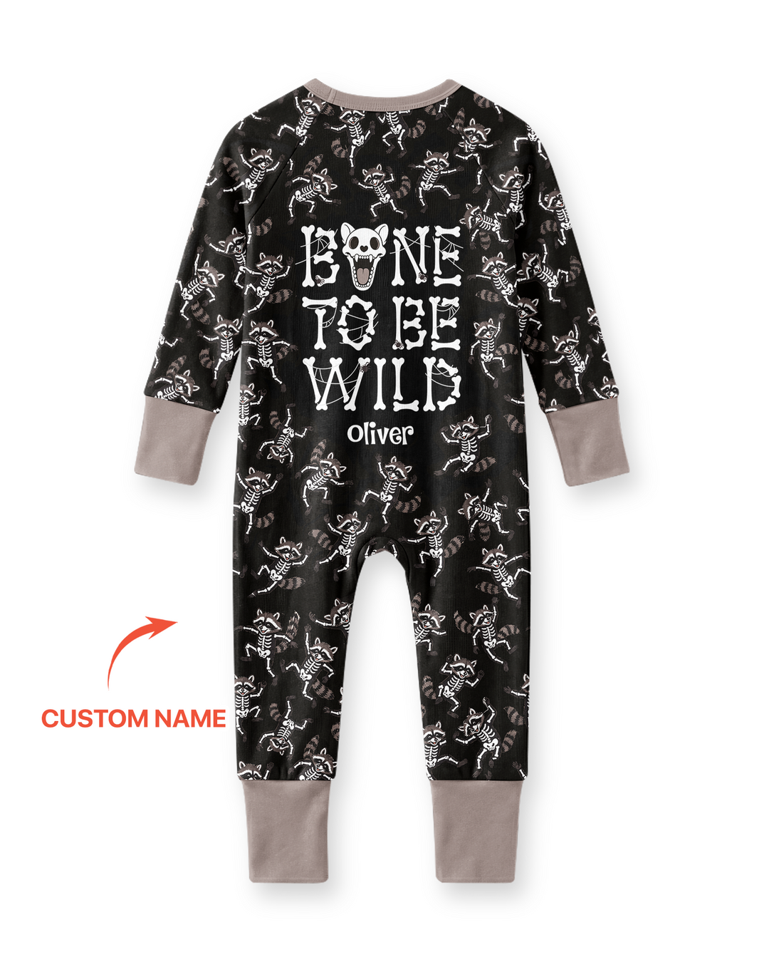 Funny Halloween Racoon Bamboo Convertible Zippy