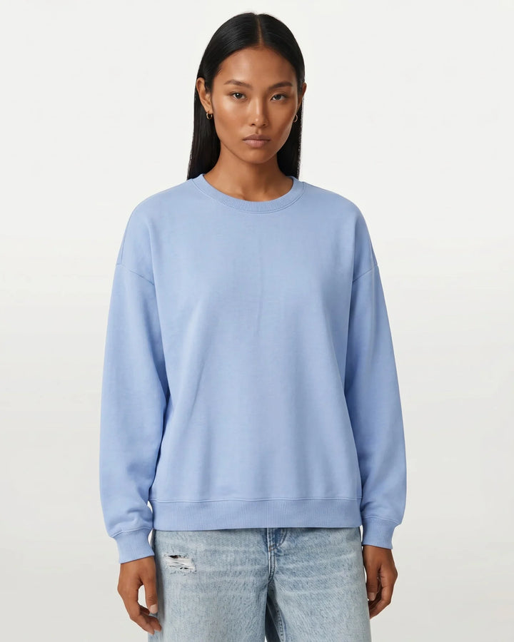 Solid Color Bamboo Adult Crewneck Sweatshirt
