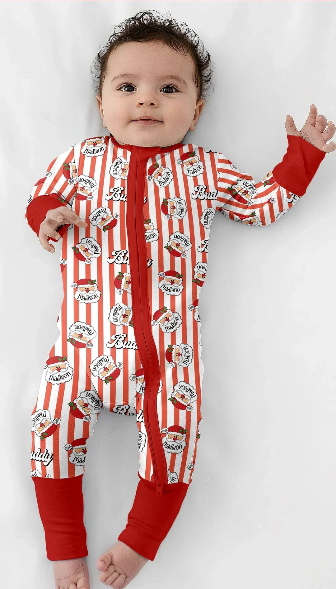 Christmas Santa Claus Custom Name Buddy Convertible Zippy