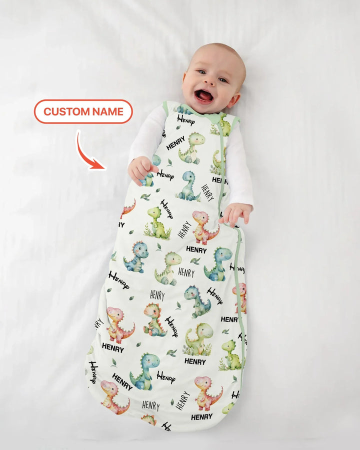 Dinosaur Custom Name Sleep Bag