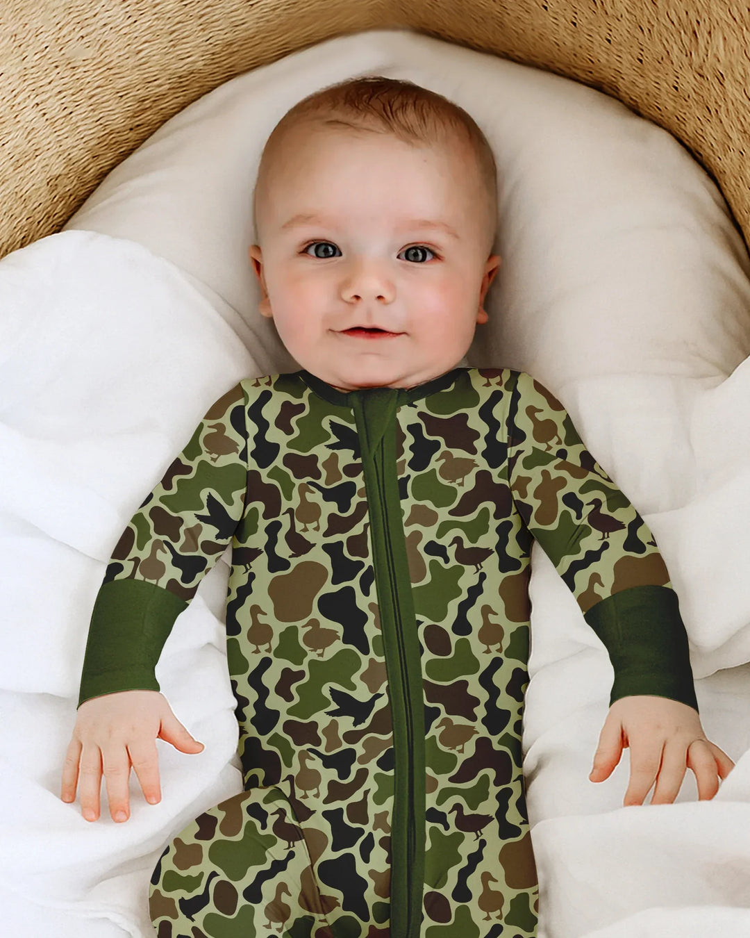 Mallard Duck Hunting Camouflage Bamboo Convertible Zippy