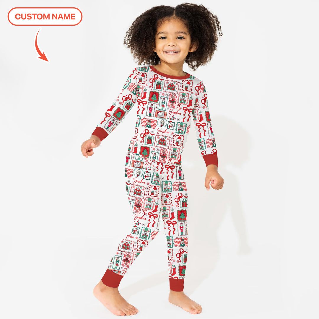 Personalized Nutcracker Parade Two Piece Long Sleeve Pajama Set