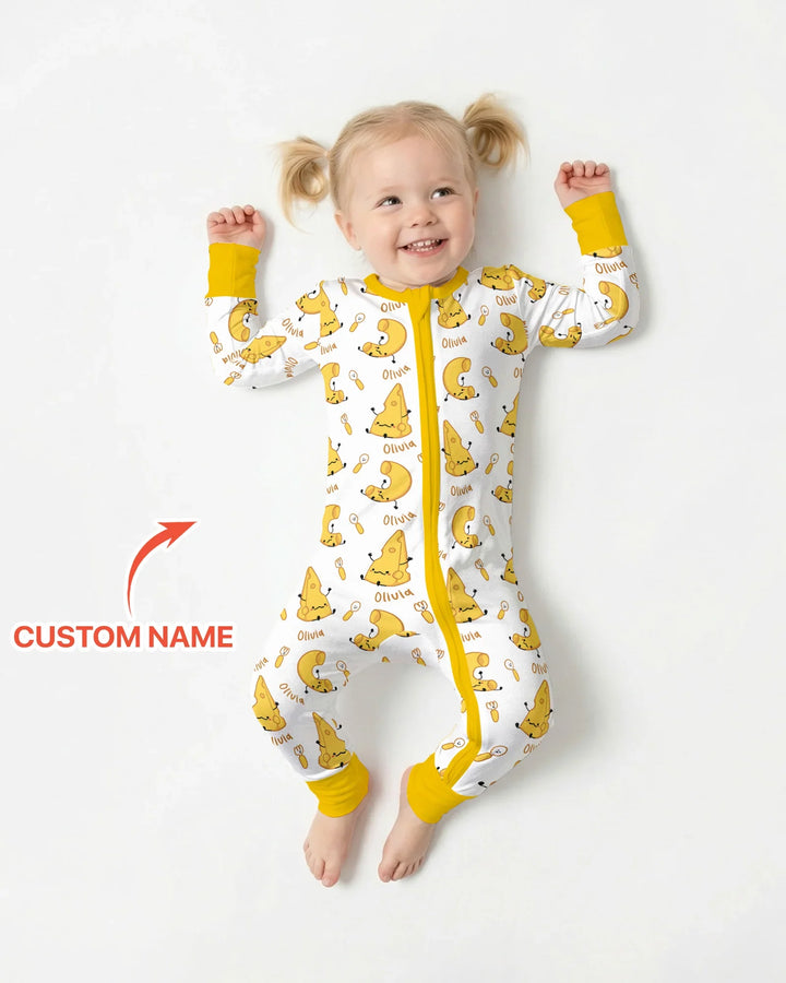 Custom Name Mac & Cheese Club Bamboo Convertible Zippy