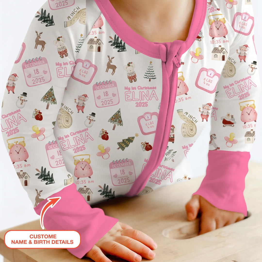 Personalized Baby's First Christmas Convertible Zippy