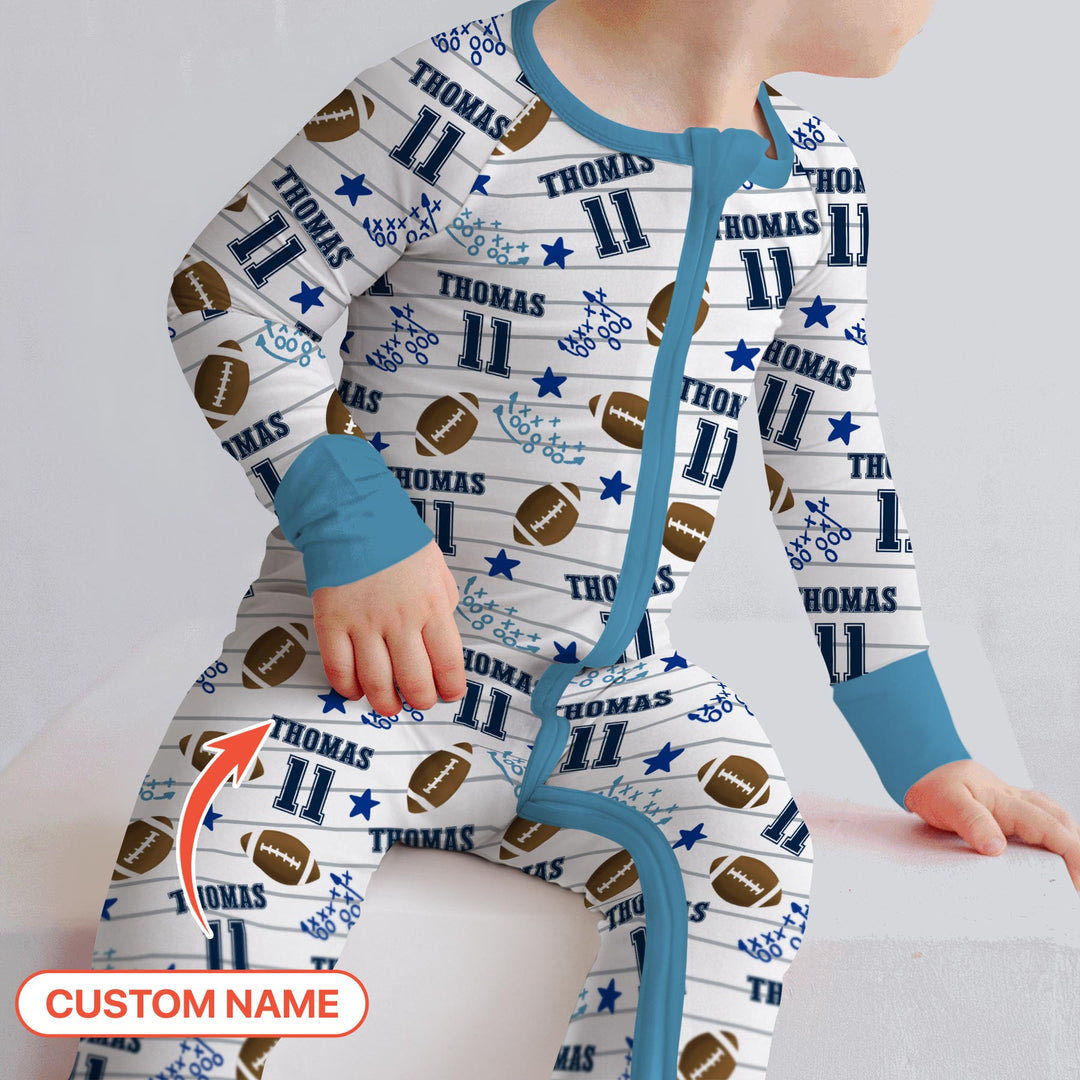 Custom Name Football Time Convertible Zippy