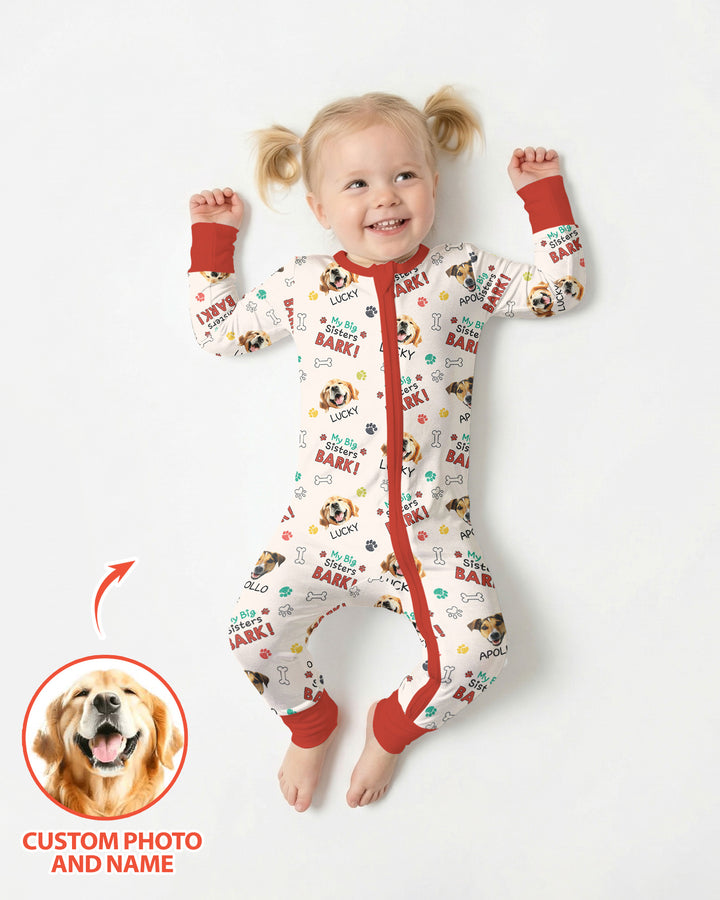 Raised With Paws - Custom Pet Photo And Name Bamboo Convertible Zippy