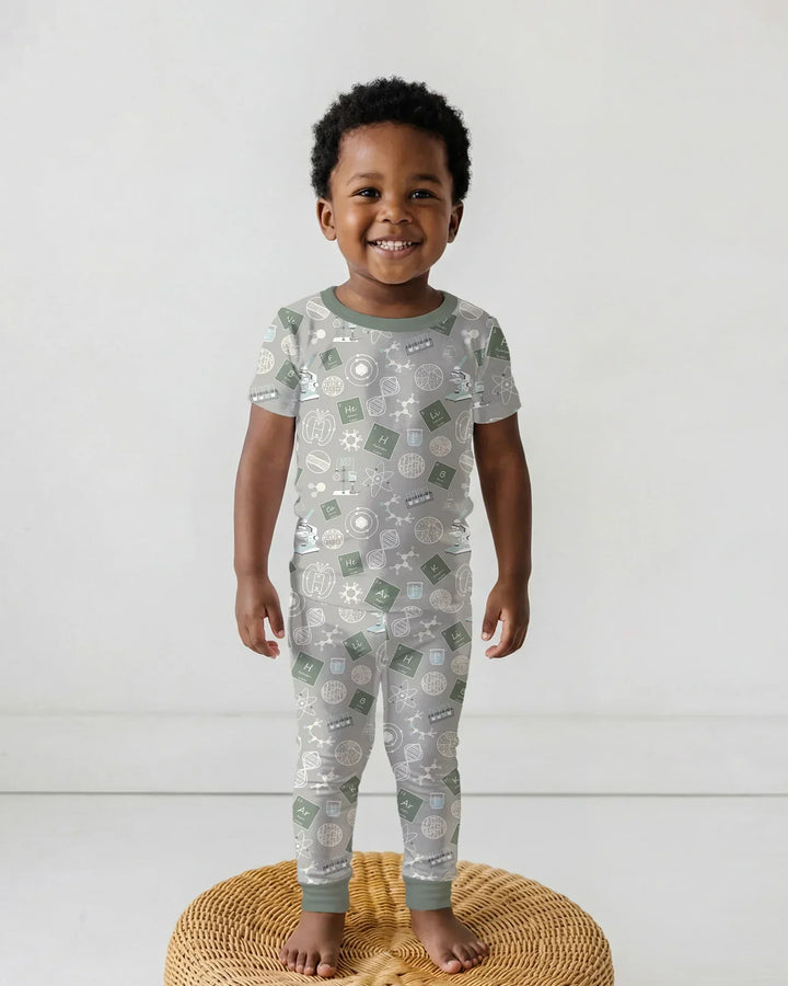 A Moment Of Science Bamboo Two Piece Short Sleeve Pajama Set