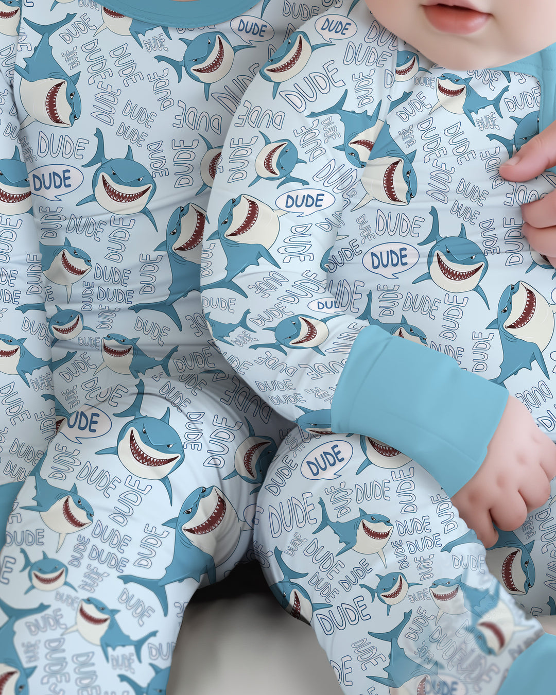 Gerippte Babykleidung mit individuellem Foto - Weich &amp; Skizzenhaft