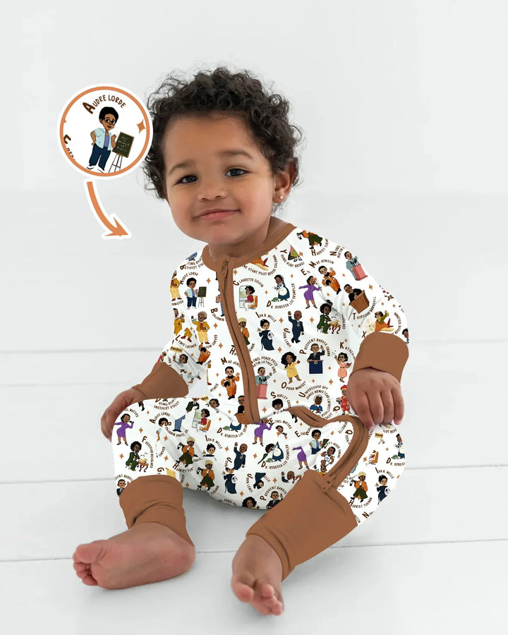 Black Legacy ABCs Family Matching Bamboo Convertible Zippy