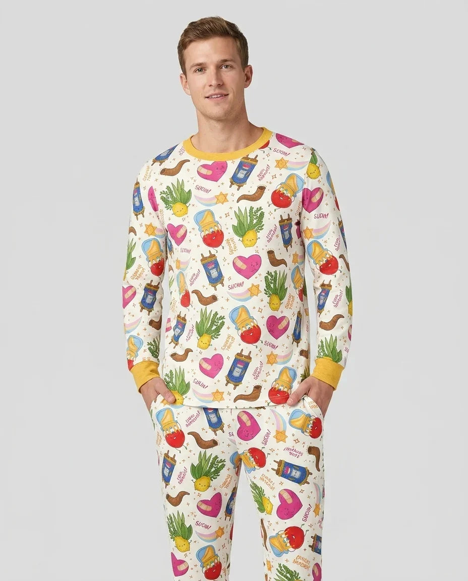 plantilla Conjunto de Pijama de Bambú para Hombre