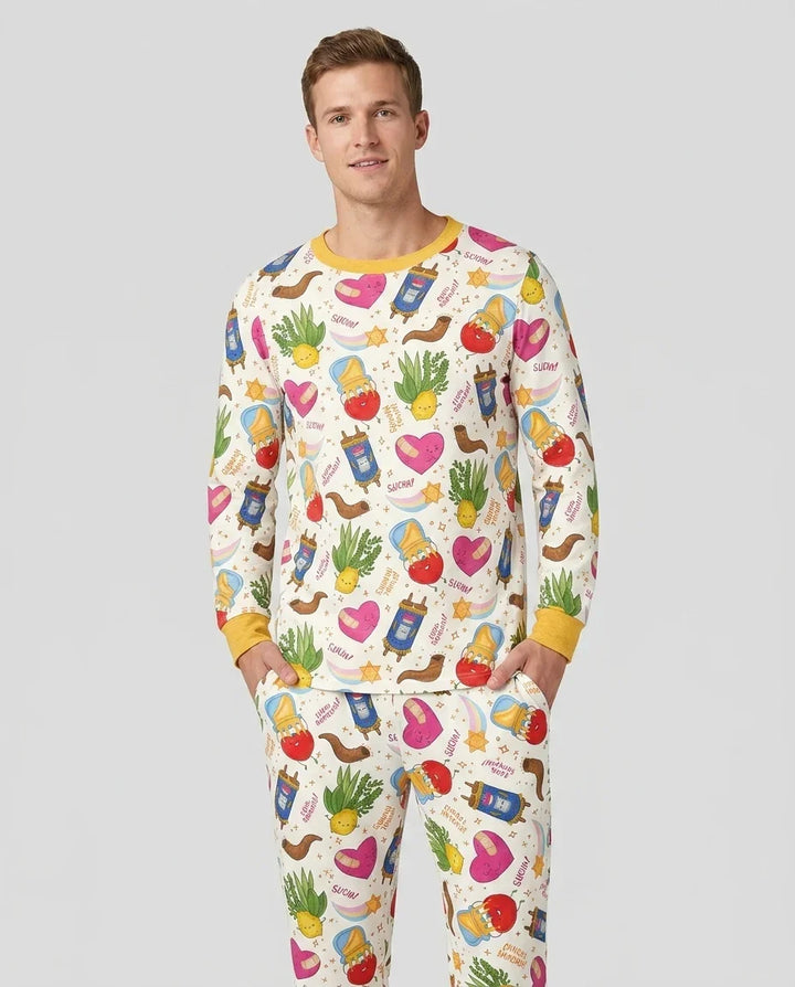 plantilla Conjunto de Pijama de Bambú para Hombre
